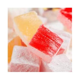 Loukoums aux différentes saveurs 500 g I Délice turc au goût de Rose, citron, orange, menthe | Confiserie traditionnelle | Ve