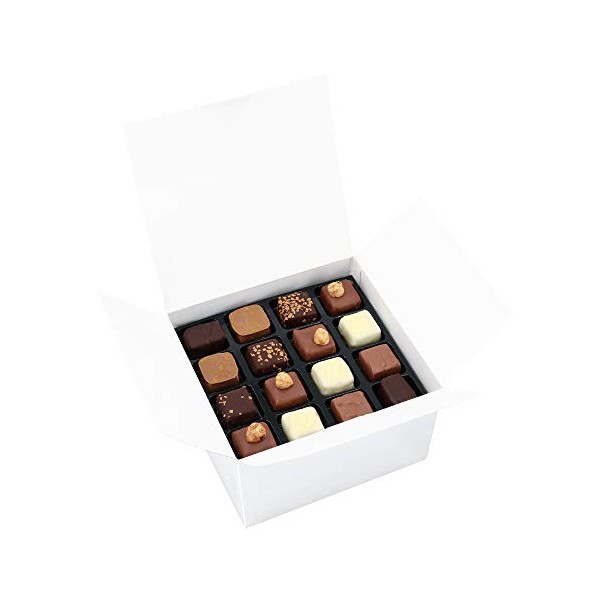 Chevaliers dArgouges - Assortiment de chocolats noir, lait, blanc - Ballotin cadeau Saint-Valentin - 320g