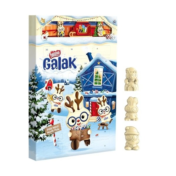 Nestlé Chocolats de Noël ‎Nestlé Chocolats de Noël - Galak - Calendrier de lAvent - 196,8 g