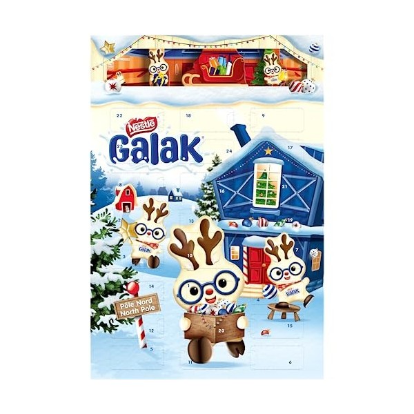 Nestlé Chocolats de Noël ‎Nestlé Chocolats de Noël - Galak - Calendrier de lAvent - 196,8 g
