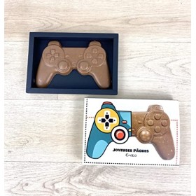Manette de console en chocolat personnalisable avec votre texte - Taille Réelle PS4 personnalisée chocolat paques noel