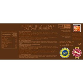 Turron ‘Alicante’ 300 g - Pablo Garrigos
