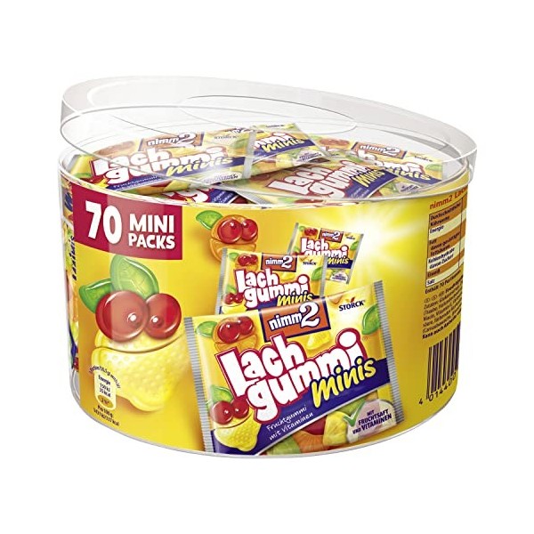 nimm2 lachgummi Minis, 70 paquets - 735gr