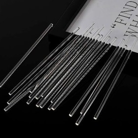 sunmin 200 Pièces 4 Pouces Acrylique Bâtons de Sucette Tiges Acryliques Réutilisables Claires pour Faire des Sucettes Gâteau 