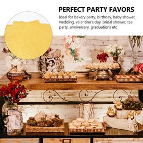 Lot de 200 de chocolat en feuille daluminium doré pour de bonbons, bonbons, chocolats 15 x 15 cm 