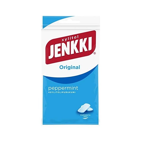 Cloetta Jenkki Xylitol Peppermint Chewing-gum 4 Packs of 30g