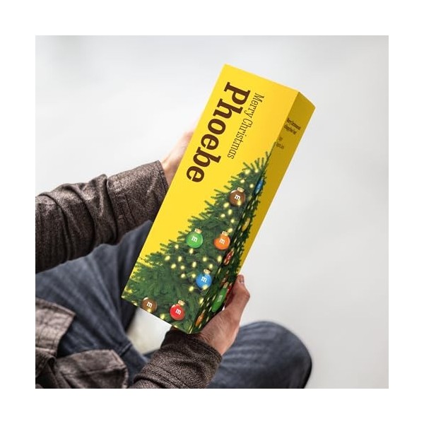 M&Ms Coffret cadeau - Personnalisez votre coffret de chocolat au lait M&Ms, le cadeau idéal pour les femmes, les hommes, Noël