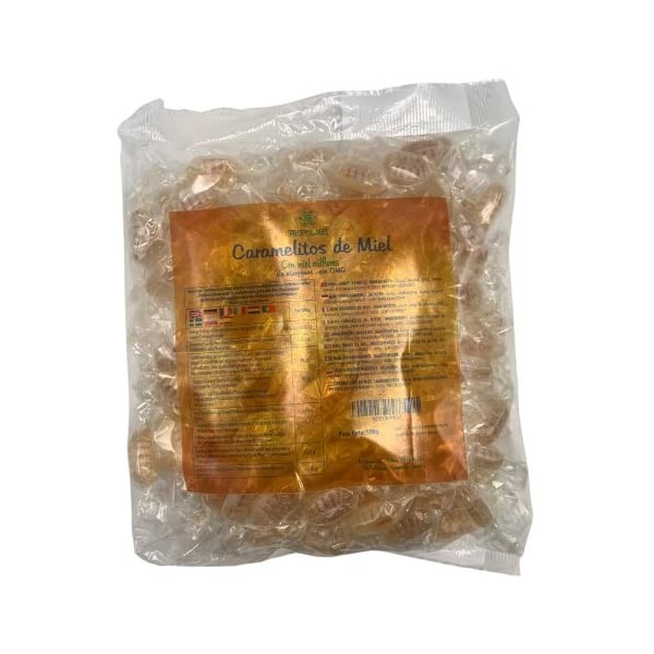 Bonbons fourrés au miel x 500 gr. Bonbons espagnols et artisanaux recommandés pour la mauvaise haleine, la bouche et la gorge