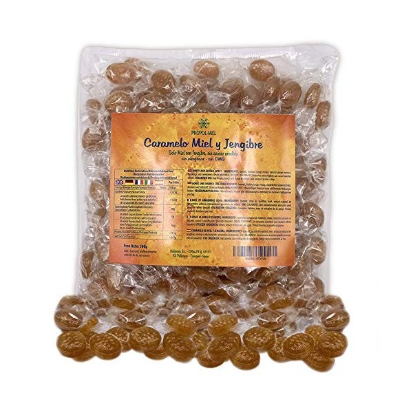Bonbons fourrés au miel x 500 gr. Bonbons espagnols et artisanaux recommandés pour la mauvaise haleine, la bouche et la gorge