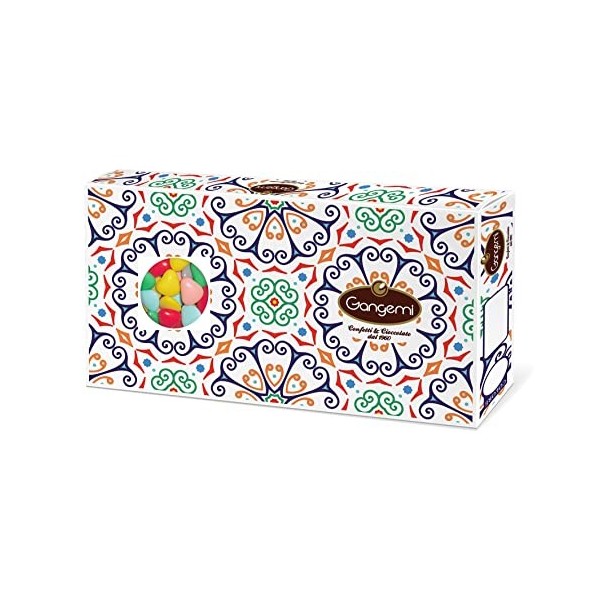 Gangemi Cuoricini - 500g Coeurs Dragées Chocolat de haute qualité - Classique cadeau italien de mariage bapteme - Couleurs mé