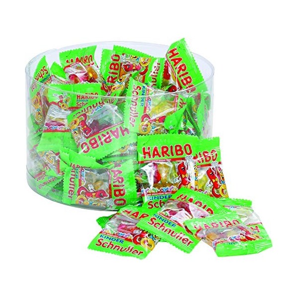 HARIBO Lot de 100 mini sachets en caoutchouc pour enfant 980 g