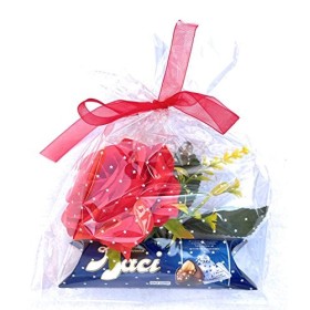 Baci Perugina Idées cadeaux Noël 2023 - Perugina Classici 37,5 g + Rose rouge artificielle