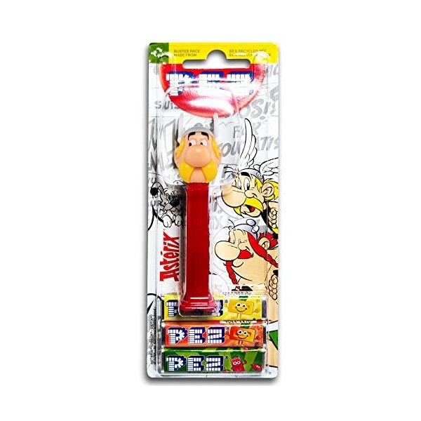 Pez Distributeur Astérix - Panoramix Chien Ink. 2 Paquets Bonbons 17 G