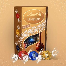 Lindt - Cornet Lindor Assorti Edition de Noël - 200g