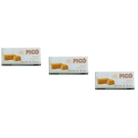 Picó - Le pack comprend 3 Turron de Jijona, Nougat mou dAmande - Qualité Supérieure - 200gr Sans Gluten - Produit Espagnol