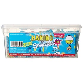 Haribo Bonbon Gélifié les Schtroumpfs Pik x 210 Pièces 1,31 kg
