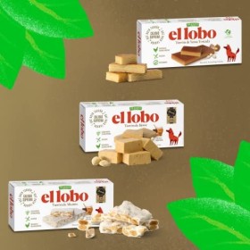 EL LOBO - Pack Familial "All-Natural", contient Touron de Jijona 250g, Touron d Alicante 250g et Touron Jaune doeuf caramél