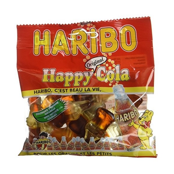 Haribo Happy Cola 120 g - Lot de 10