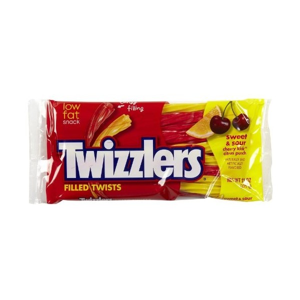 TWIZZLERS SWEET & SOUR TWISTS 1 x 311g BAG américaines sur limportation