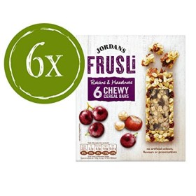Jordans Frusli Barres de Céréales aux Raisins Bars/Noisettes 30g - 6 unité Paquet de 6 
