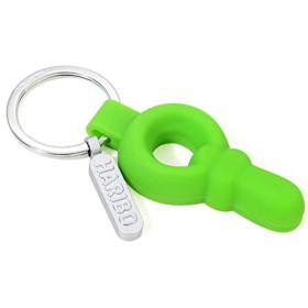 TROIKA HARIBO Tétine - HB-K04/GR - Porte-clés Haribo Tétine - avec petit logo Haribo - Fonte de métal PVC - Mat - Vert - Troi