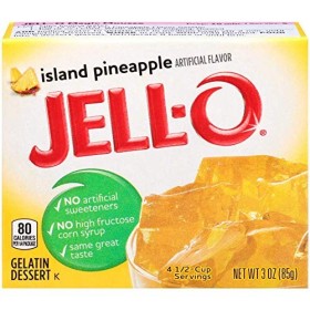 Jell-O Island Pineapple, Gelatin Dessert 3.0 oz by Jell-O