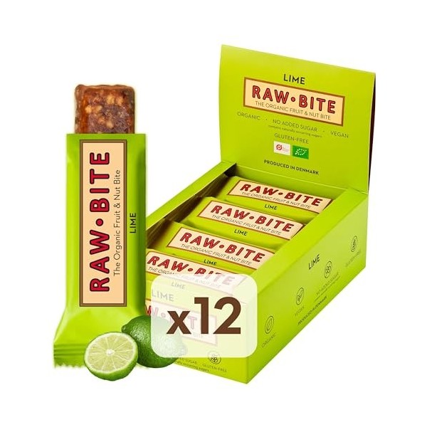 Raw Bite Bar épicé à Lima 12 x 50 g Pack De 12
