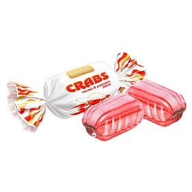 ROSHEN Rachki CRABS - Caramel dur « Rachki » avec un remplissage en cacao de cacao - Sucette au caramel avec un garnissage du