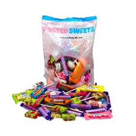 Posted Sweets Lot de 500 g de bonbons Pick & Mix Grand sac classique rétro doux et mâcher Sac cadeau Parfait pour les soirées