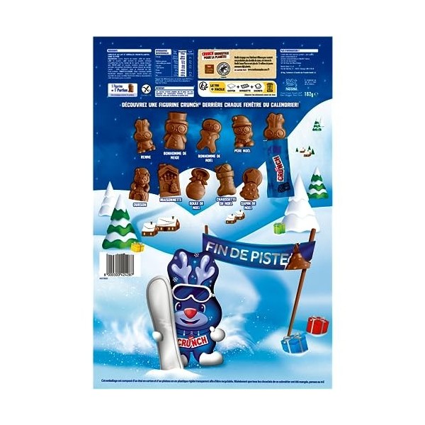 ‎Nestlé Chocolats de Noël - Crunch - Calendrier de lAvent - 182 g