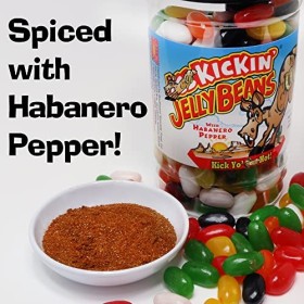 KICKIN Jellybeans épicés chauds de qualité supérieure avec Habanero – Idéal pour les bonbons de Pâques, les bas et les cadea