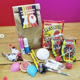 NostalGift.com - Sachet Bonbon des années 70 "Je taime depuis les années 70"