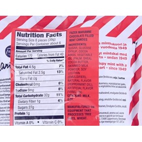 Fazer Marianne - chocolat fourré menthe Bonbons 220g - Paquet de 2