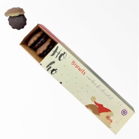 Coffret stick biscuits enrobés de chocolat | moulage de noël | Chocolat de Noel artisanal Chocodic