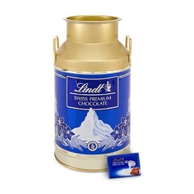 Lindt - Pot Napolitains SWISS PREMIUM CHOCOLATE - Assortiment de Minis Chocolats au Lait, Lait-Noisette, Lait et éclats de No