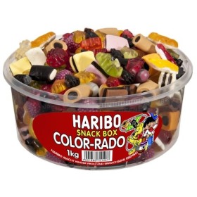 Haribo Classics Lot de 2&nbsp;boîtes Rondes, Color de Rado, Phantasia, Fantasia, Caoutchouc&nbsp;–&nbsp;Babyours&nbsp;–&nbsp;Vin en Caoutchouc, Fruit 