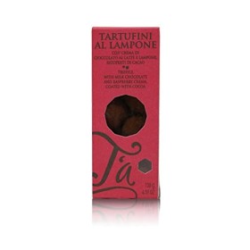 Truffes au Chocolat au Lait et Fourrage Crémeux à la Framboise - 130g lot de 2 pièces 