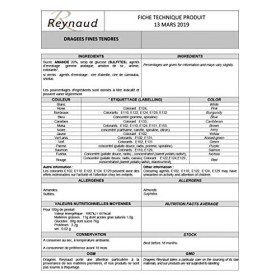 Fêter et recevoir 1 KG DRAGÉES AMANDES Fines Parme