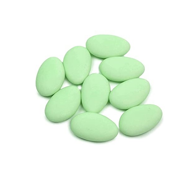 Fêter et recevoir 1 KG DRAGÉES AMANDES Fines Vert PÂLE