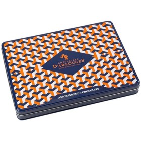 CHEVALIERS DARGOUGES Maîtres Chocolatiers Français - Assortiment de Chocolats Noir 70%, Lait 33% et blanc - Coffret édition 