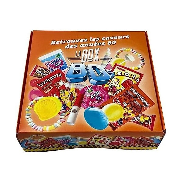 Mini Box Bonbons Années 80-13 références différentes pour redécouvrir le plaisir des bonbons des années 80 - Assortiment de c