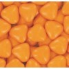 Dragées Adam POCHON 500g Mini-Coeur, Orange Brillant Mini-Coeurs 