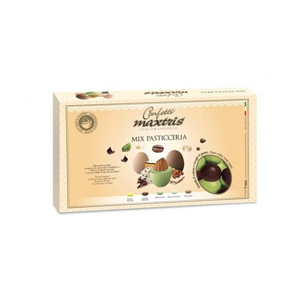 MAXTRIS | Dragées Italienne aux Amandes | ASSORTIMENT PÂTISSERIE 5 SAVEURS | 1 Kg.