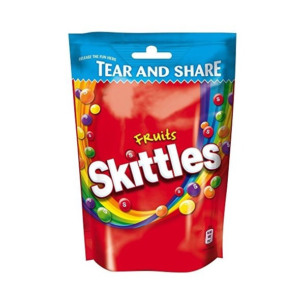 Skittles - Bonbons mous - lot de 4 sachets de 174 g