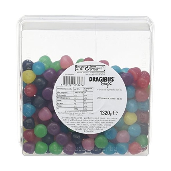 HARIBO - Dragibus - Bonbon Dragéifié - Boîte de 1320 g
