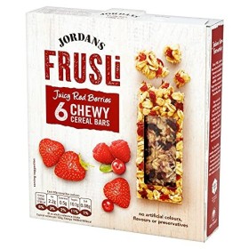 Jordans Füssli Barres de Céréales Juteuses aux Baies Rouges 180 g