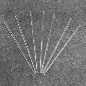 IEW 200 Pièces 6 Pouces Acrylique Bâtons de Sucette Tiges Acryliques Réutilisables Claires pour Faire des Sucettes Gâteau Bon