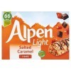 Alpen Barres de céréales légères, caramel salé, 5 x 19 g