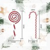 YY-JUNYING Lot de 21 sucettes décoratives de Noël en sucre dorge rouge et blanc – Décoration darbre de Noël