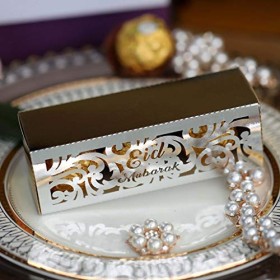 Esing Lot de 50 boîtes en papier pour décoration dœufs Mubarak - Pour chocolat, bonbons, etc.